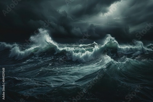 storm on the sea