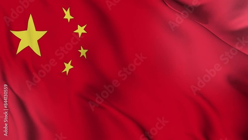 china shiny realistic 3d background national waving flag