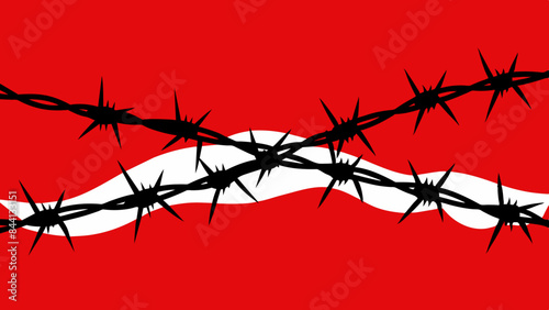 barbed wire background