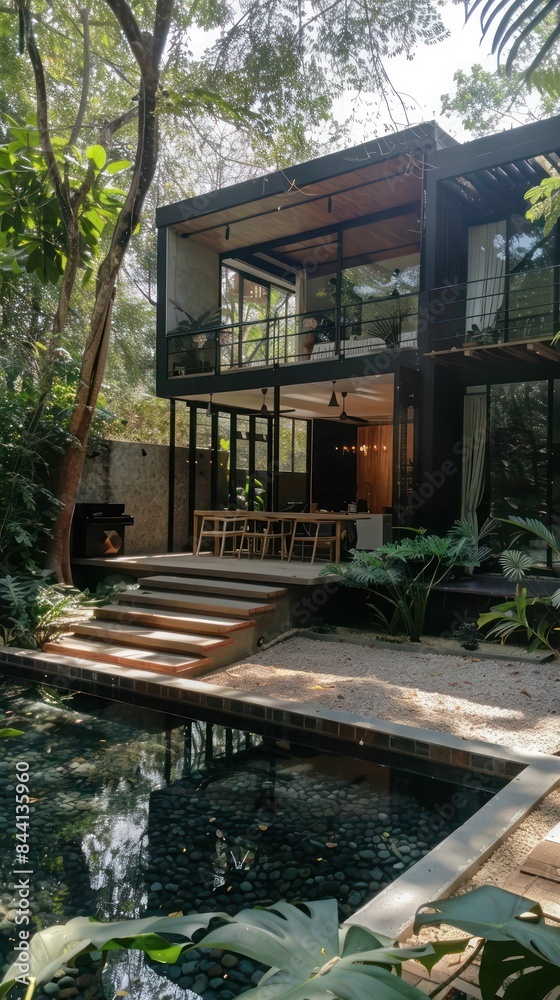 Fototapeta premium house in the jungle