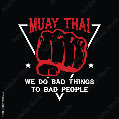muay thai logo design icon 