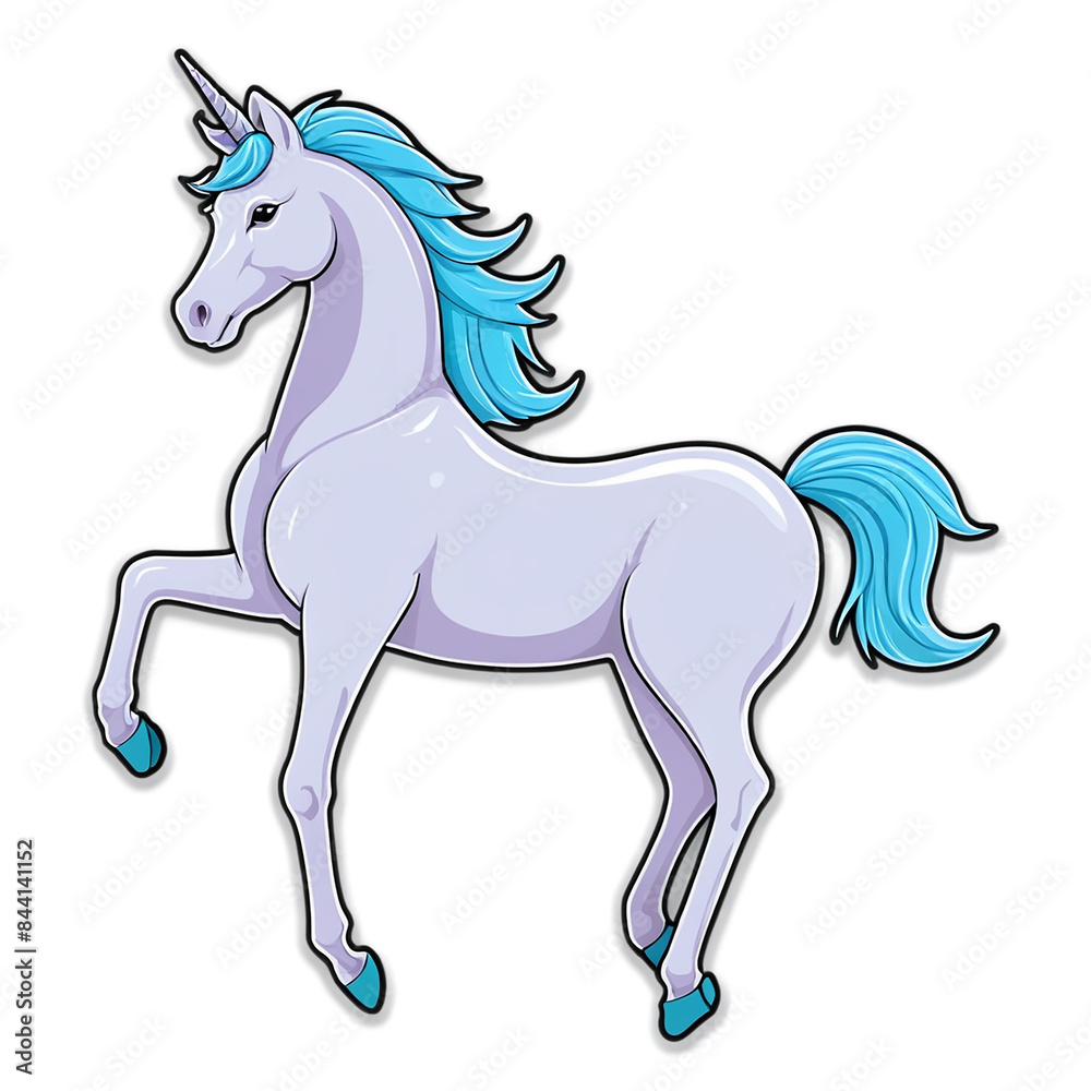 Unicorn cute sticker isolated on transparent background Unicorn cute sticker isolated on transparent background