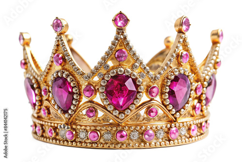 golden crown isolated on white