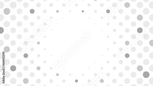 水玉　フレーム　グレー　灰色　背景