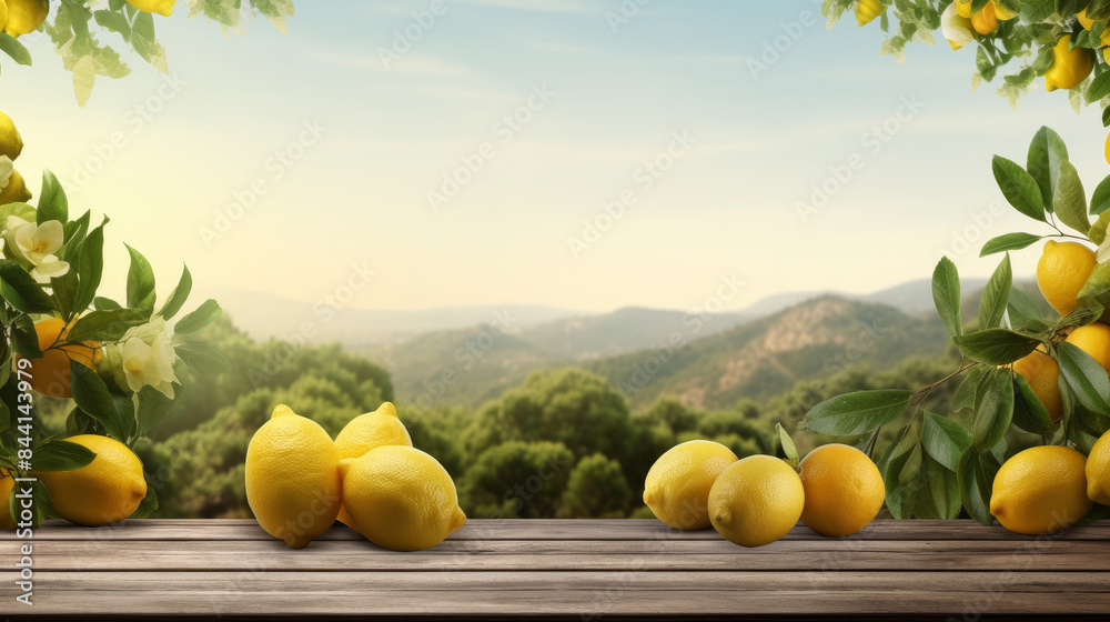 Beautiful lemon concept with copyspace Beautiful lemon concept with copyspace