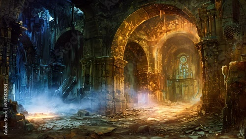 A forbidden catacomb hidden beneath the city where dark matter has seeped through and turned the once peaceful tombs into a treacherous realm of narrow passages and dead ends.