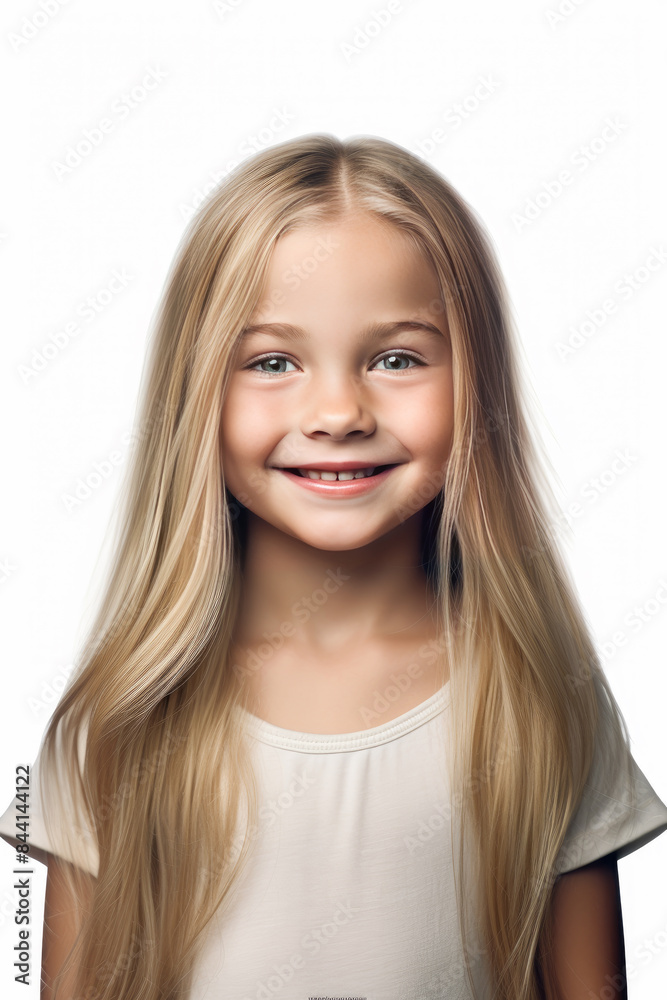 Little caucasian girl with long bright blonde hair Little caucasian girl with long bright blonde hair