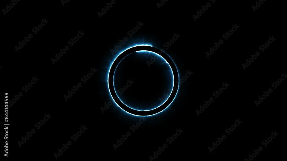 Abstract neon effect circle frame illustration background. Abstract neon effect circle frame illustration background.