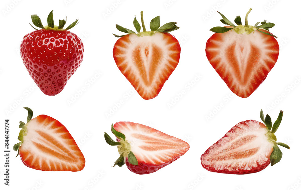 Isolated PNG strawberry Fruit, GENERATIVE AI Isolated PNG strawberry Fruit, GENERATIVE AI