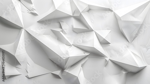 Random shifted white cube boxes block background wallpaper banner with copy space. 