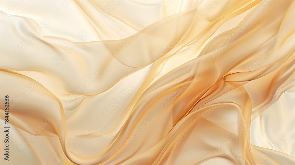 Fototapeta premium Silk or satin wavy abstract luxury background.