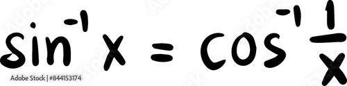 inverse trigonometric functions handwritten
