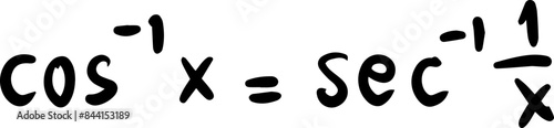 inverse trigonometric functions handwritten