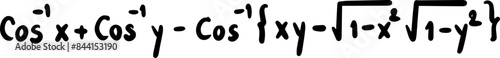 inverse trigonometric functions handwritten