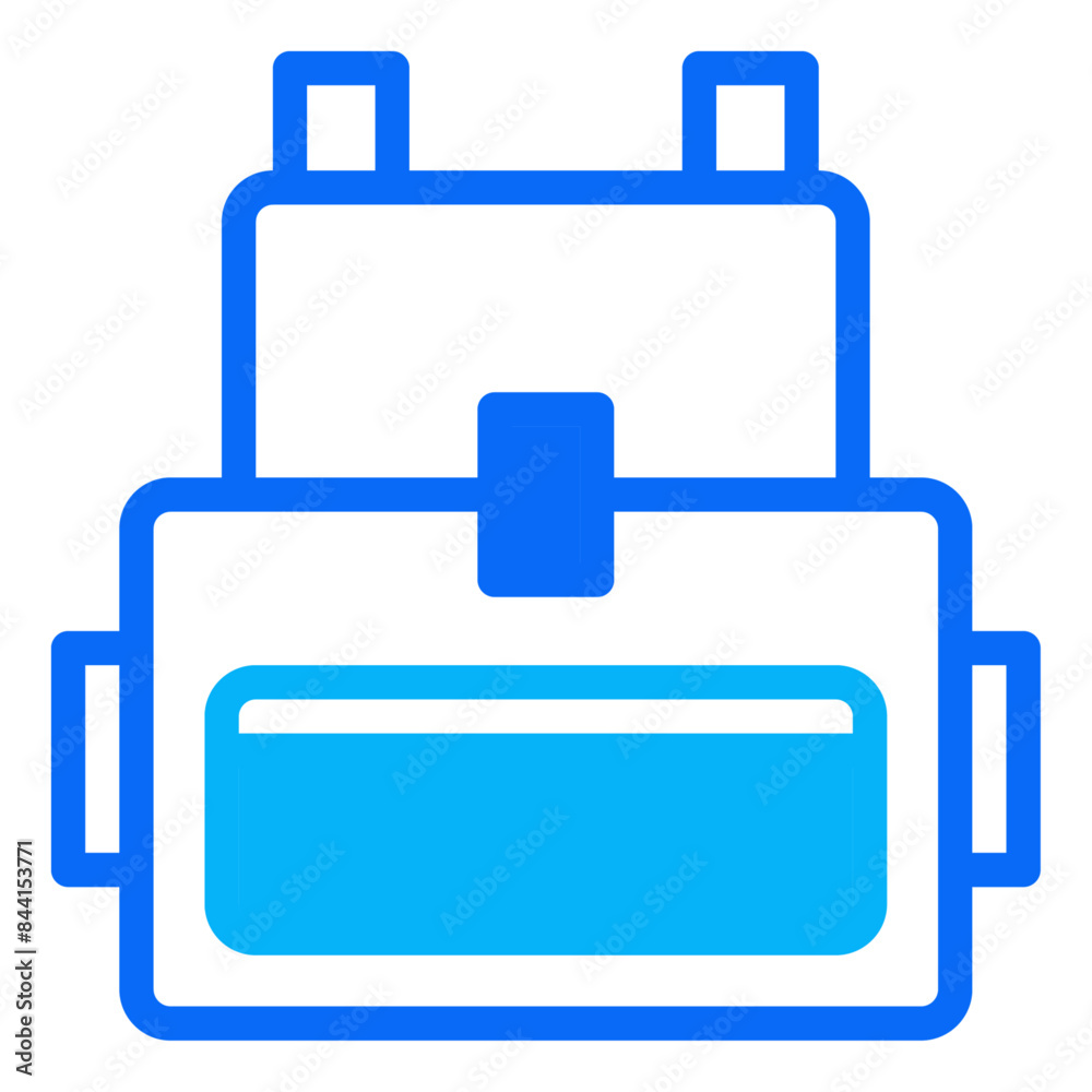Backpack solid duo tone icon. vector glyph icon for mobile app, website, logo and presentation design. Backpack solid duo tone icon. vector glyph icon for mobile app, website, logo and presentation design.