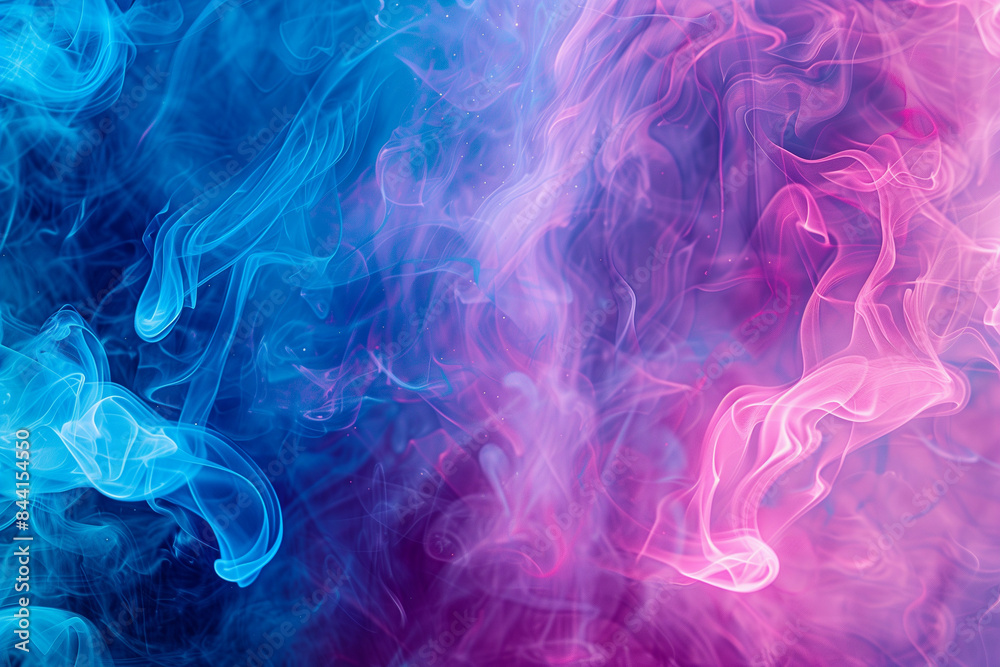 Ethereal Fluid Dynamics: A Mesmerizing Interplay of Vivid Blue and Pink Smoke, Creating Abstract Art in Motion Ethereal Fluid Dynamics: A Mesmerizing Interplay of Vivid Blue and Pink Smoke, Creating Abstract Art in Motion