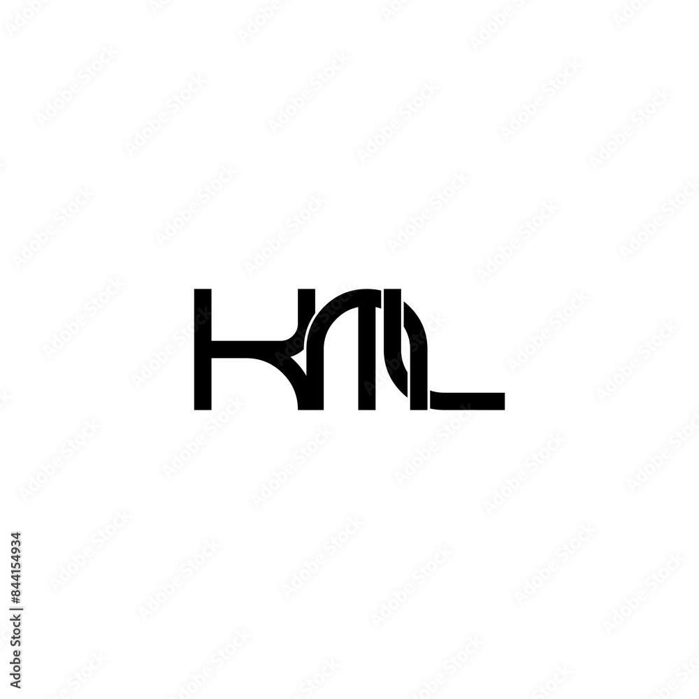 kml typography letter monogram logo design kml typography letter monogram logo design