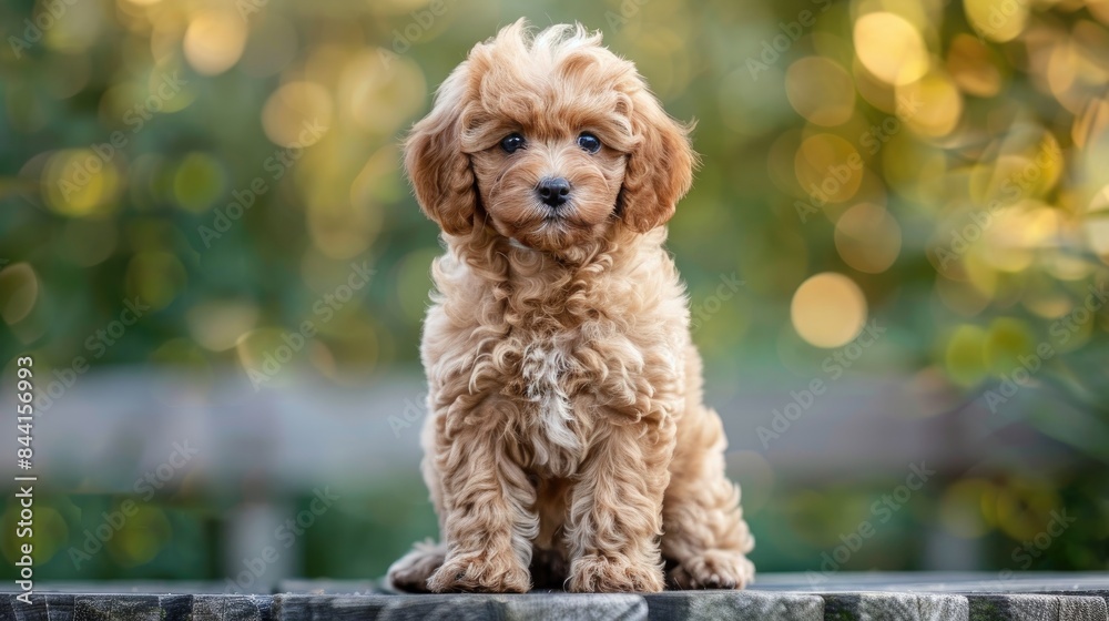 A small toy poodle puppy A small toy poodle puppy