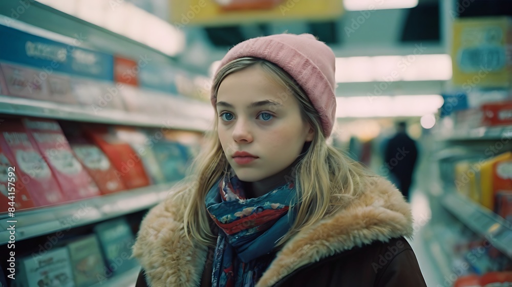 A young woman enjoying a shopping excursion, browsing through stores and exploring the latest fashion trends and accessories. A young woman enjoying a shopping excursion, browsing through stores and exploring the latest fashion trends and accessories.