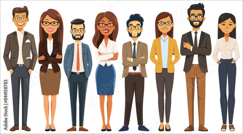 Group of business men and woman character set, Business people character set, Business people male and female characters, Young business people characters, Group of business men and women, Team, Group
