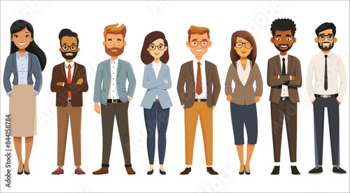 Group of business men and woman character set, Business people character set, Business people male and female characters, Young business people characters, Group of business men and women, Team, Group
