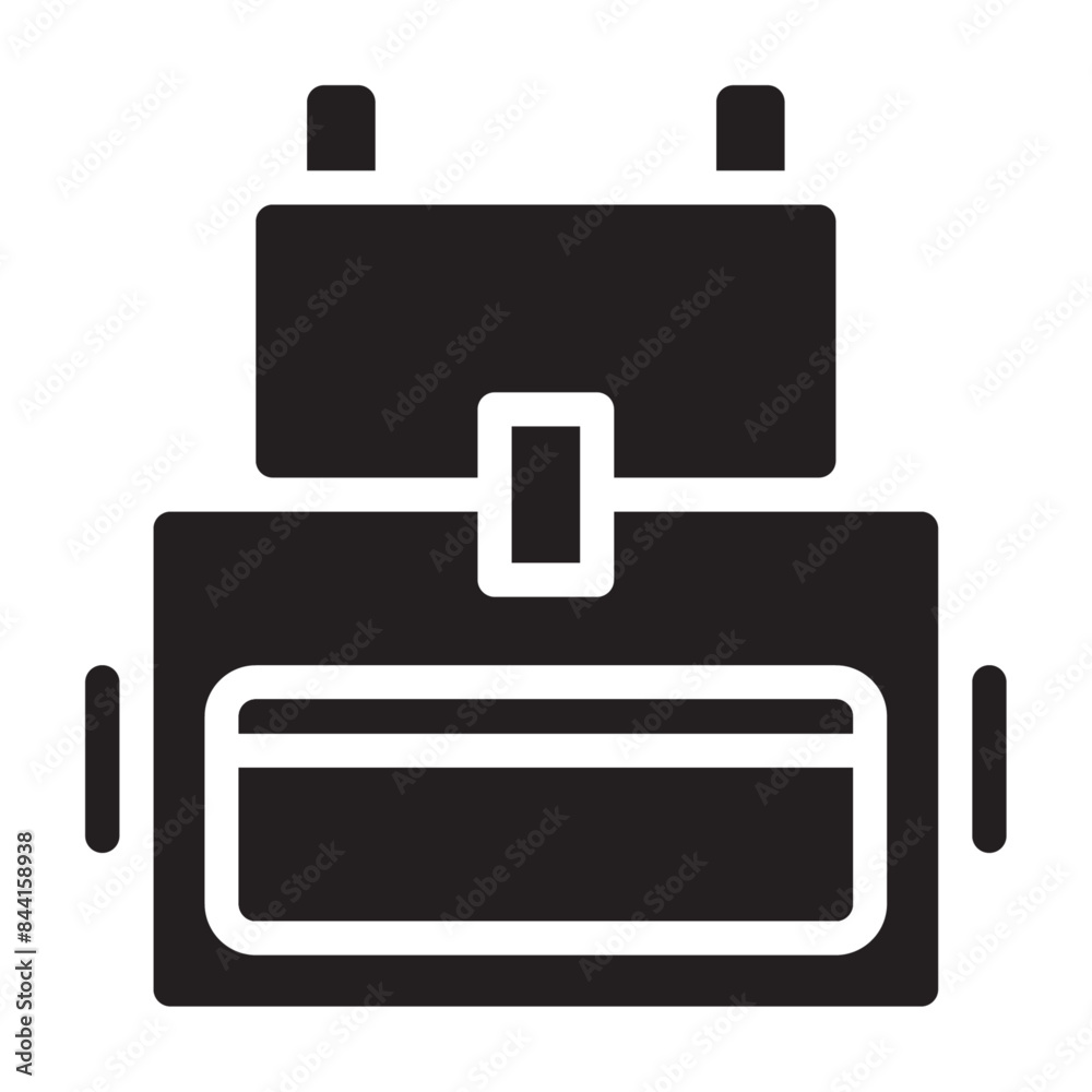 Backpack solid icon. vector glyph icon for mobile app, website, logo and presentation design. Backpack solid icon. vector glyph icon for mobile app, website, logo and presentation design.