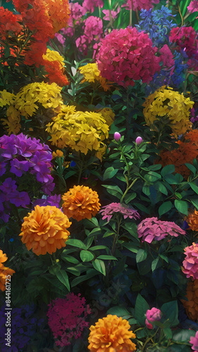 The flowers are colorful and look beautiful.