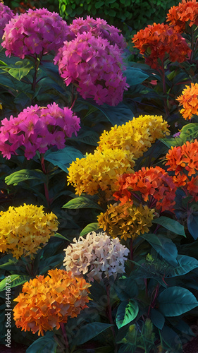 The flowers are colorful and look beautiful.