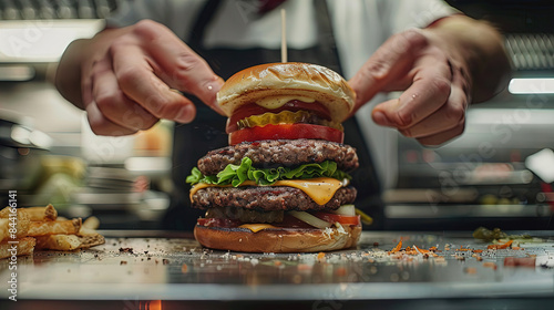 The Burger Maestro, Crafting Each Layer with Care photo