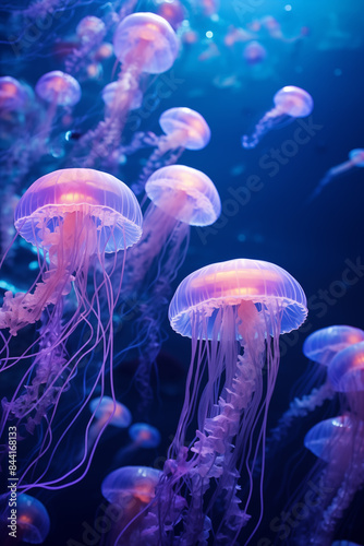 Beautiful jelly fish in the sea © LiaSyafitri