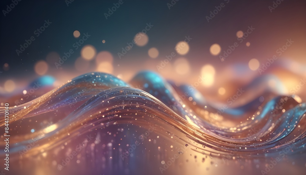 abstract background with lights and glitters
