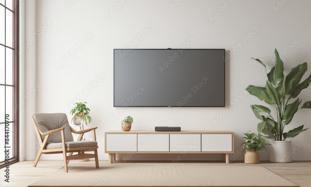 Minimalist Room with Modern TV Wall Mockup
Minimalist Room with Modern TV Wall Mockup