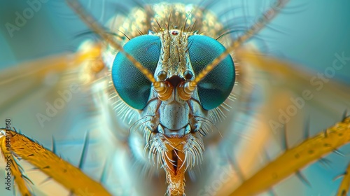 Mosquito proboscis in the style of Nikon D850, macro photography, 32k UHD, National Geographic photo, high detailed, focus stacking
