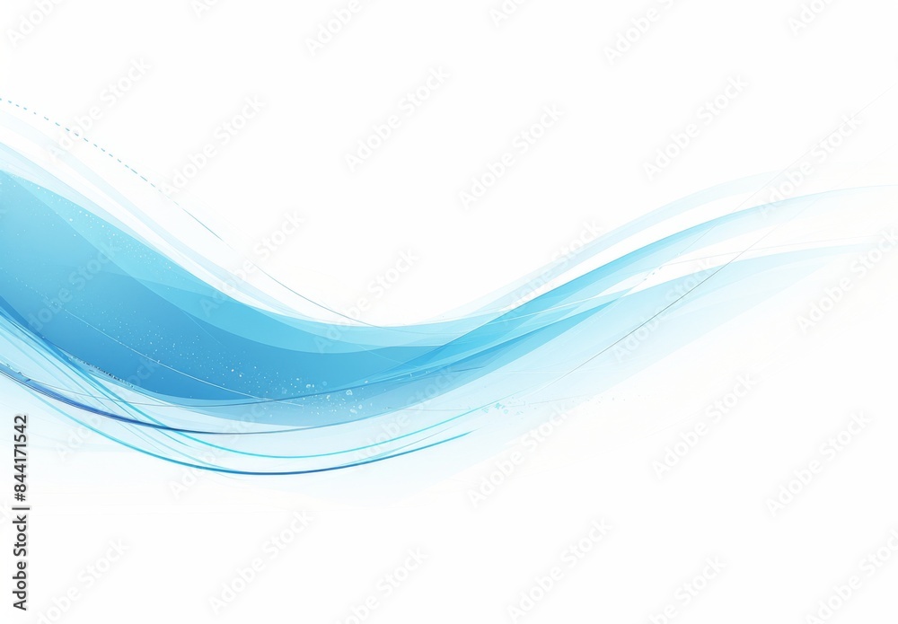 Minimalistic Vector Banner with Blue Wavy Lines on White Background, Featuring Flat Design and Ample White Space for Modern and Clean Visuals. Minimalistic Vector Banner with Blue Wavy Lines on White Background, Featuring Flat Design and Ample White Space for Modern and Clean Visuals.