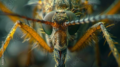 Mosquito proboscis in the style of Nikon D850, macro photography, 32k UHD, National Geographic photo, high detailed, focus stacking