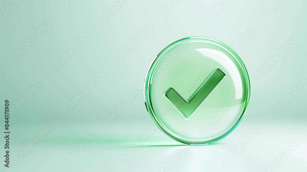 Check mark approval sign. Check mark approval sign.