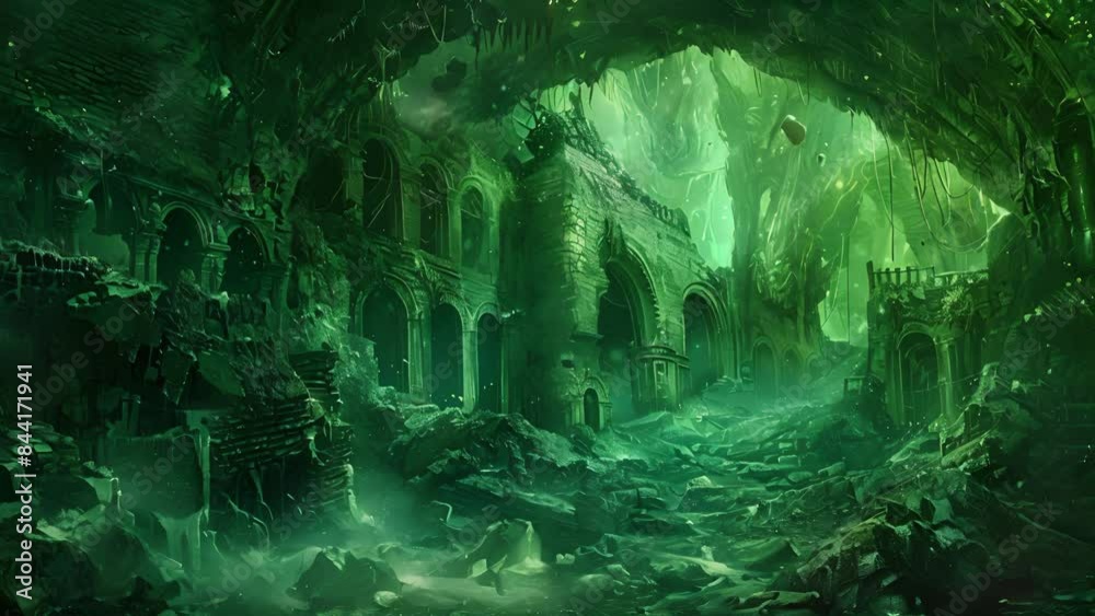 At the edge of the city lies a mysterious underground cave known as the Emerald Catacombs rumored to hold the largest and most valuable emerald in all the land. At the edge of the city lies a mysterious underground cave known as the Emerald Catacombs rumored to hold the largest and most valuable emerald in all the land.