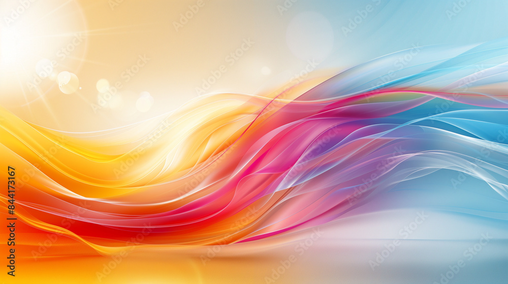 Colorful abstract background with sun in center Colorful abstract background with sun in center
