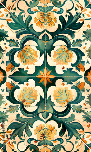 wallpaper, tiles or carpet in a seamless pattern