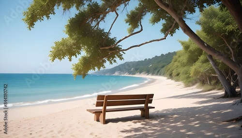 beach with trees © vmotion studio