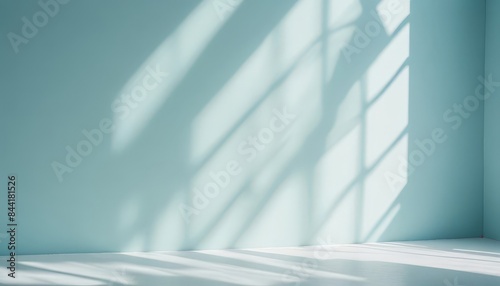 empty room with windows shadow