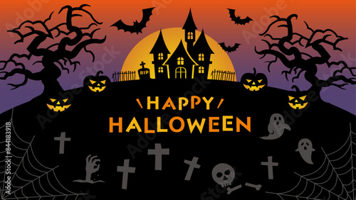 ハロウィン背景