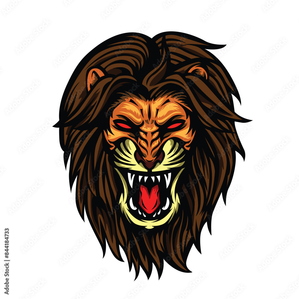 Lion Mascot logo Graphic Lion Mascot logo Graphic