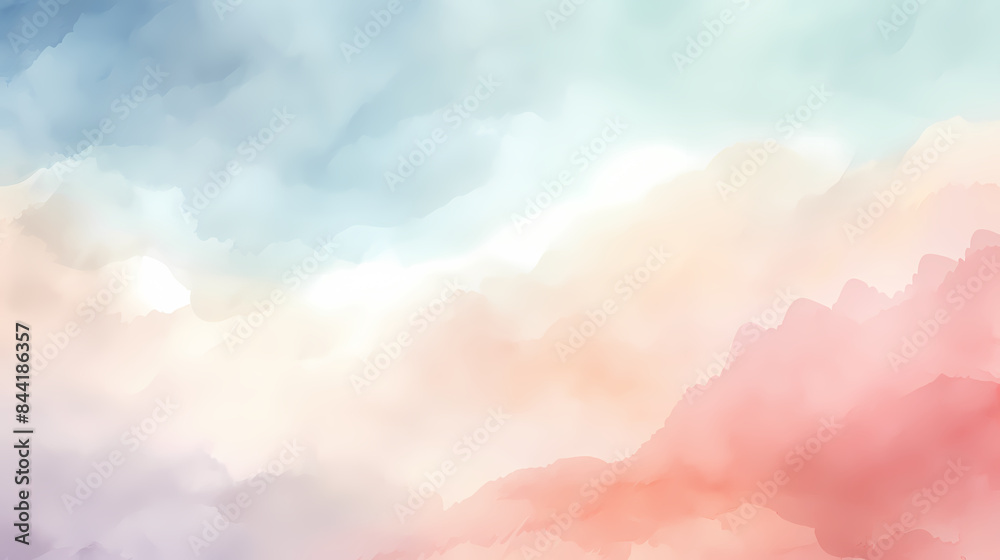 Watercolor soft pastel background Watercolor soft pastel background