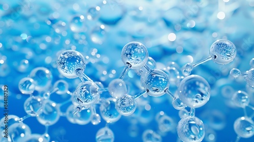 water molecules background