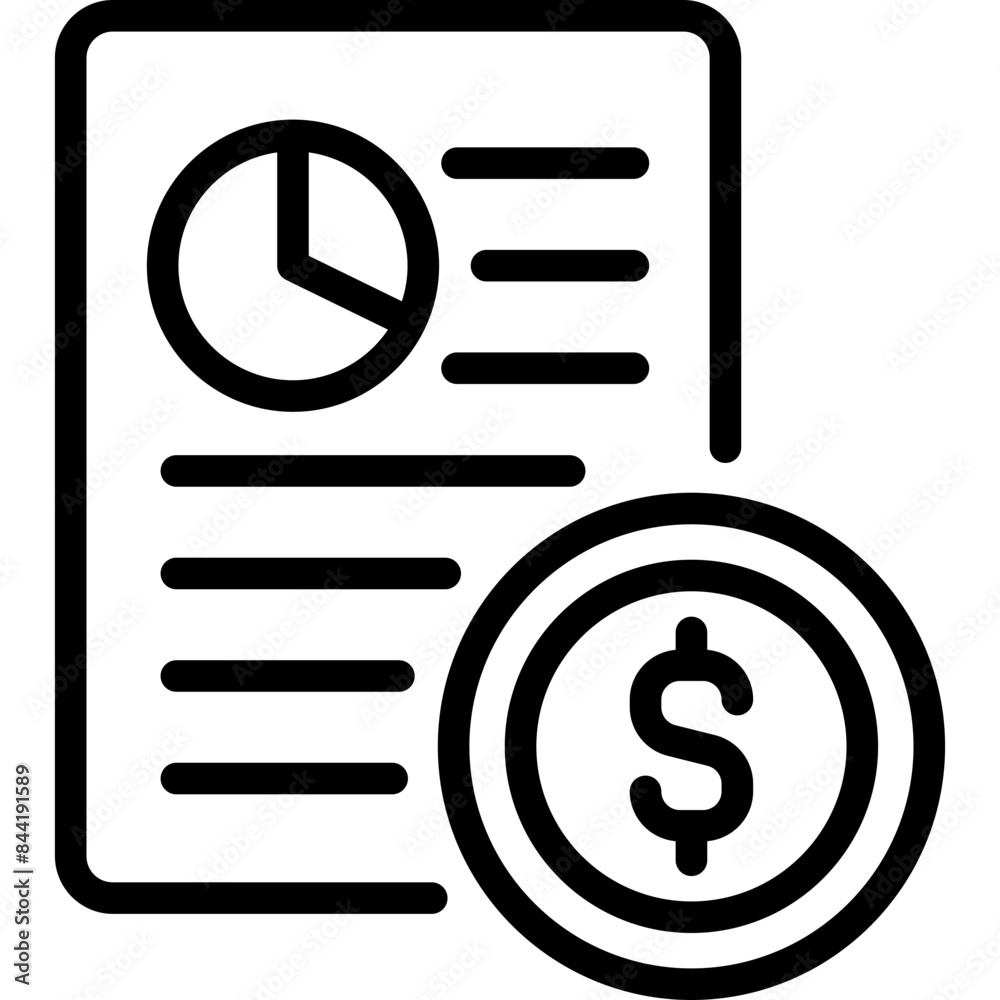 financial budgeting icon financial budgeting icon