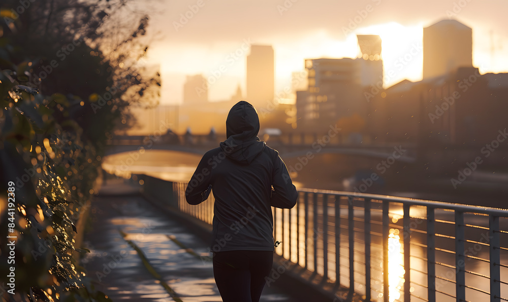 Fototapeta premium running athlete training