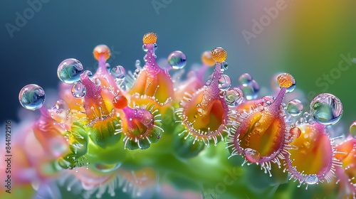 Plant trichomes in the style of Nikon D850, macro photography, 32k UHD, National Geographic photo, high detailed, focus stacking photo