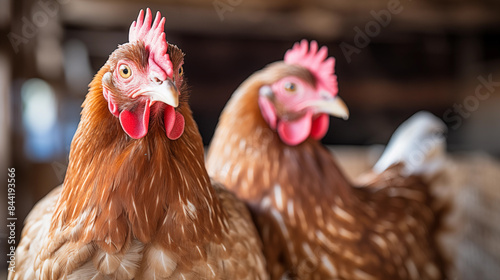 flock of brown chickens © MuhammadMuneeb