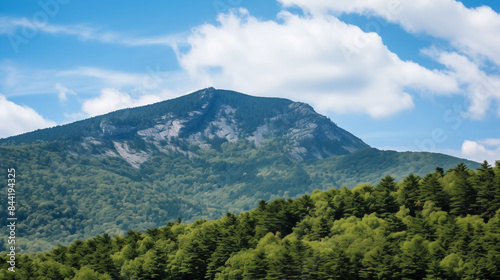 green mountain landscape clouds